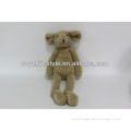 Plush and stuffed long leg mouse animal baby toys in light brown color